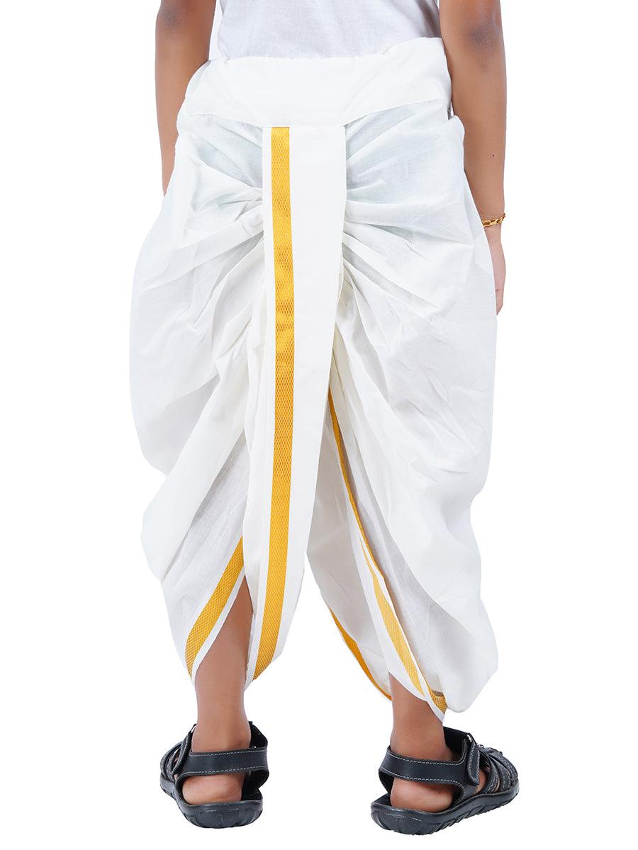 Boys Panchakacham with Jari Cream -  Ramraj Cotton
