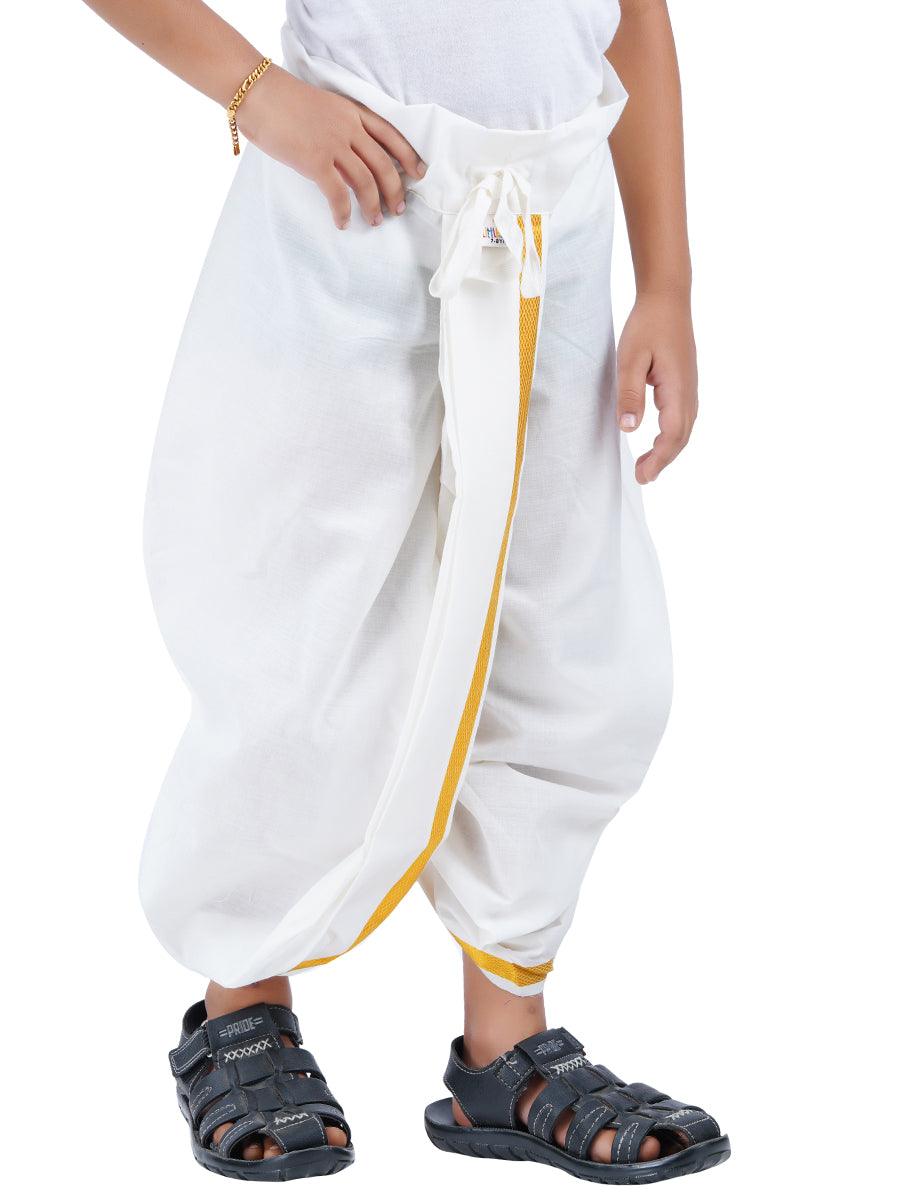 Boys Panchakacham with Jari Cream -  Ramraj Cotton