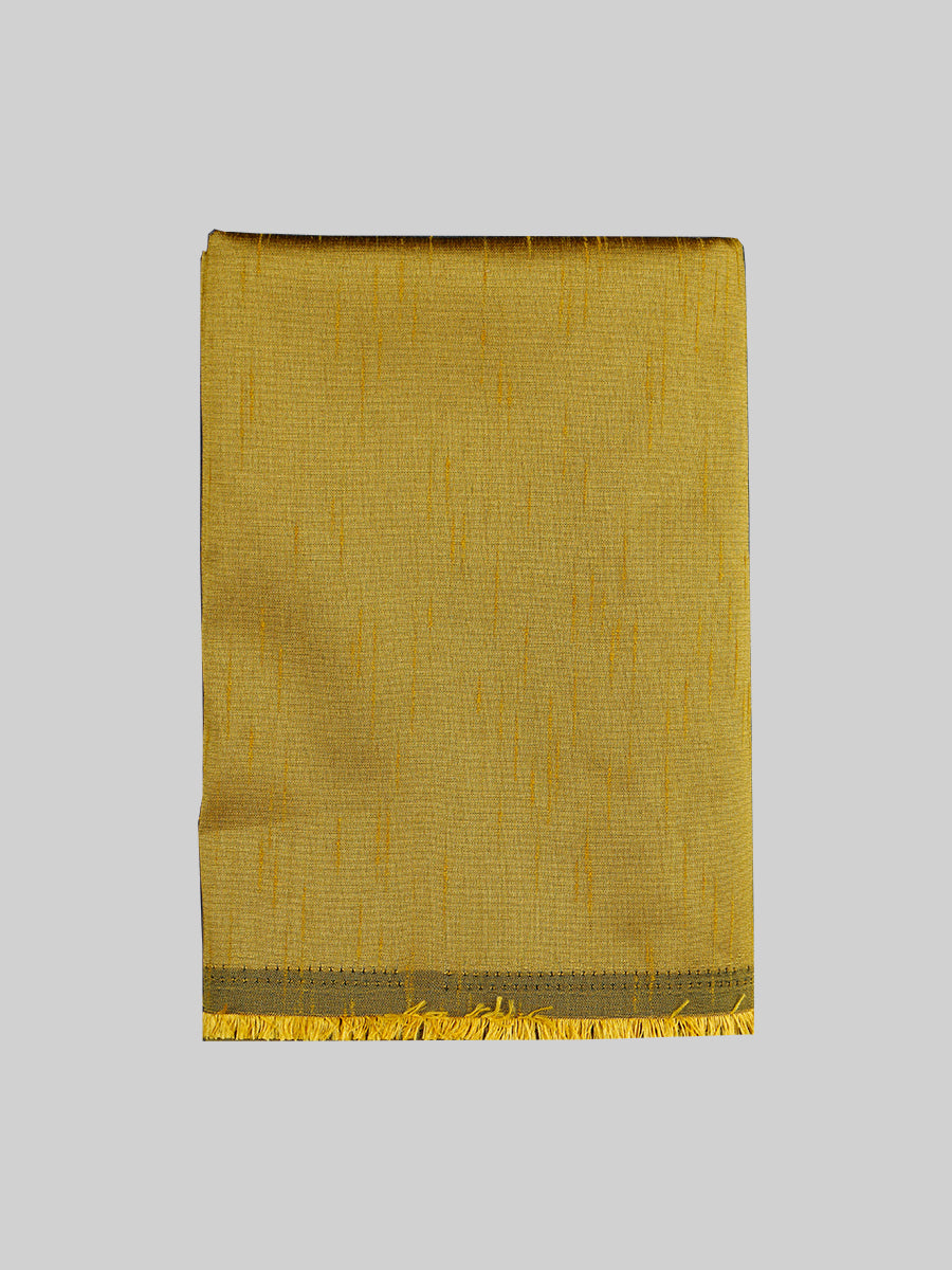 Cotton Colour Plain Shirt Fabric Gold Trishul-Full view
