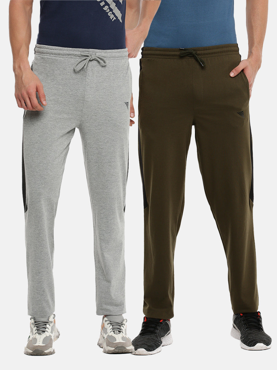 Combed Cotton Smart Fit Trackpants with Pockets (2 Pcs Pack)