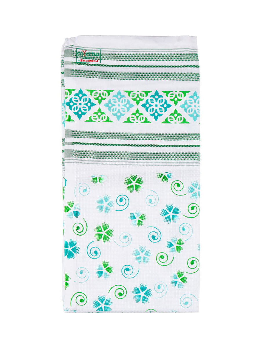 100% Cotton Printed Bath Towel Blossom- Design four