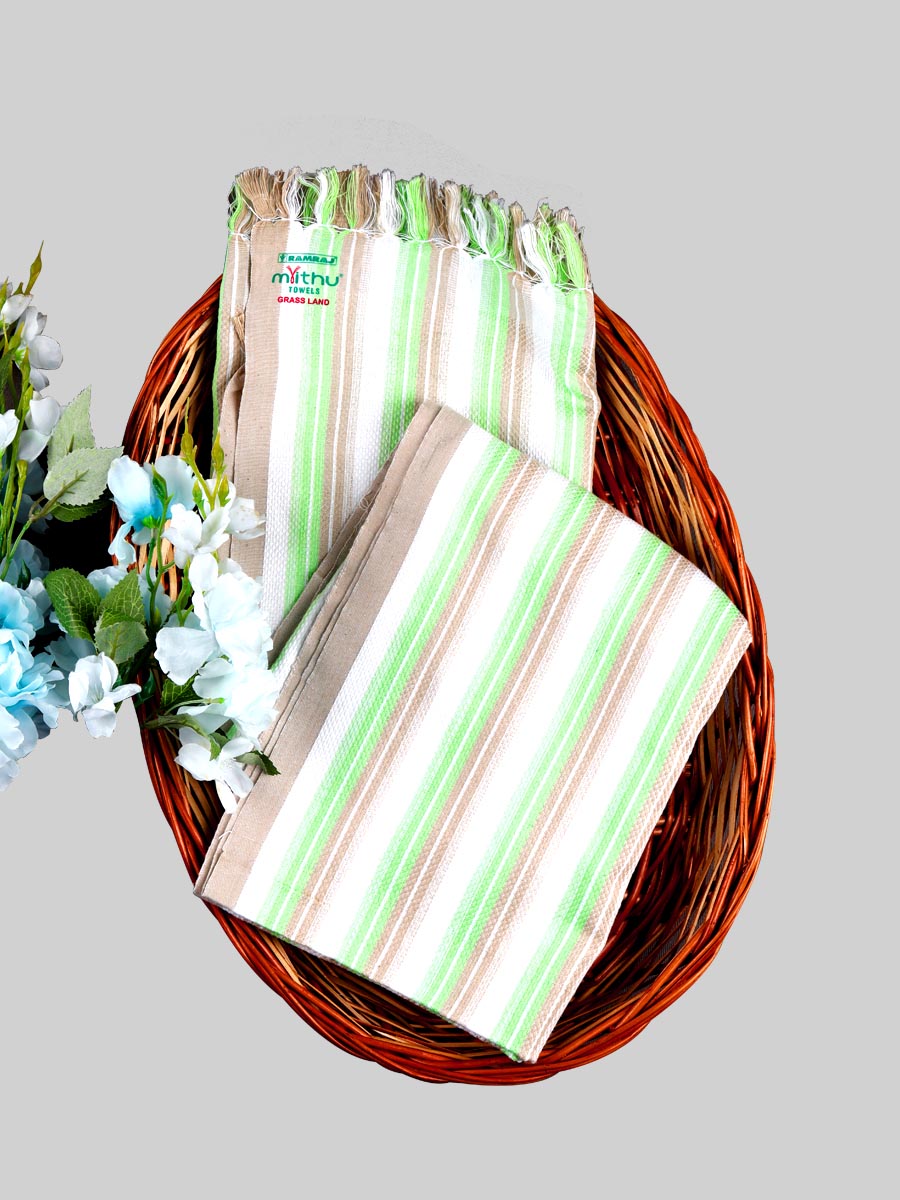Cotton Colour Bath Towel Grassland 30x60-Green