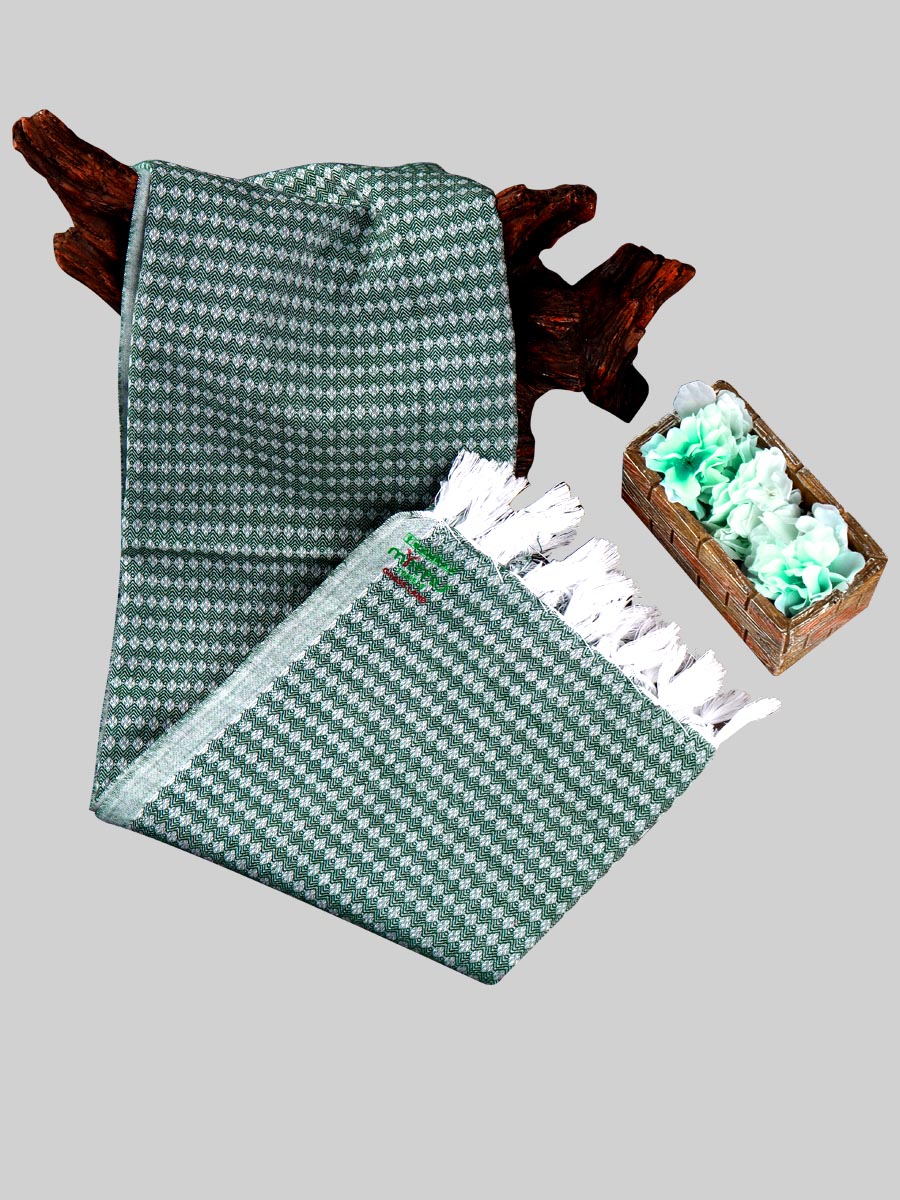 Cotton Colour Bath Towel Grassland 30x60-Dark green