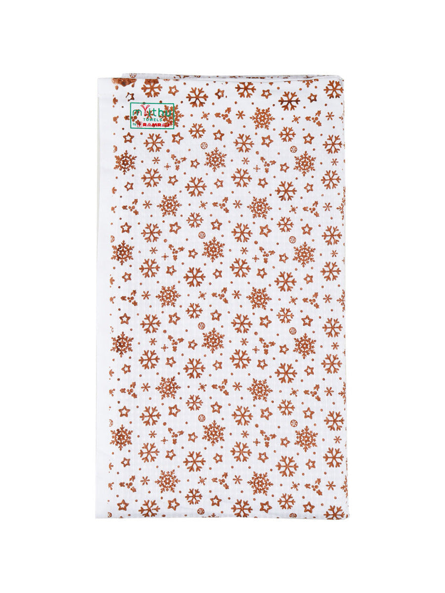 100% Cotton Printed Bath Towel Blossom - Design five
