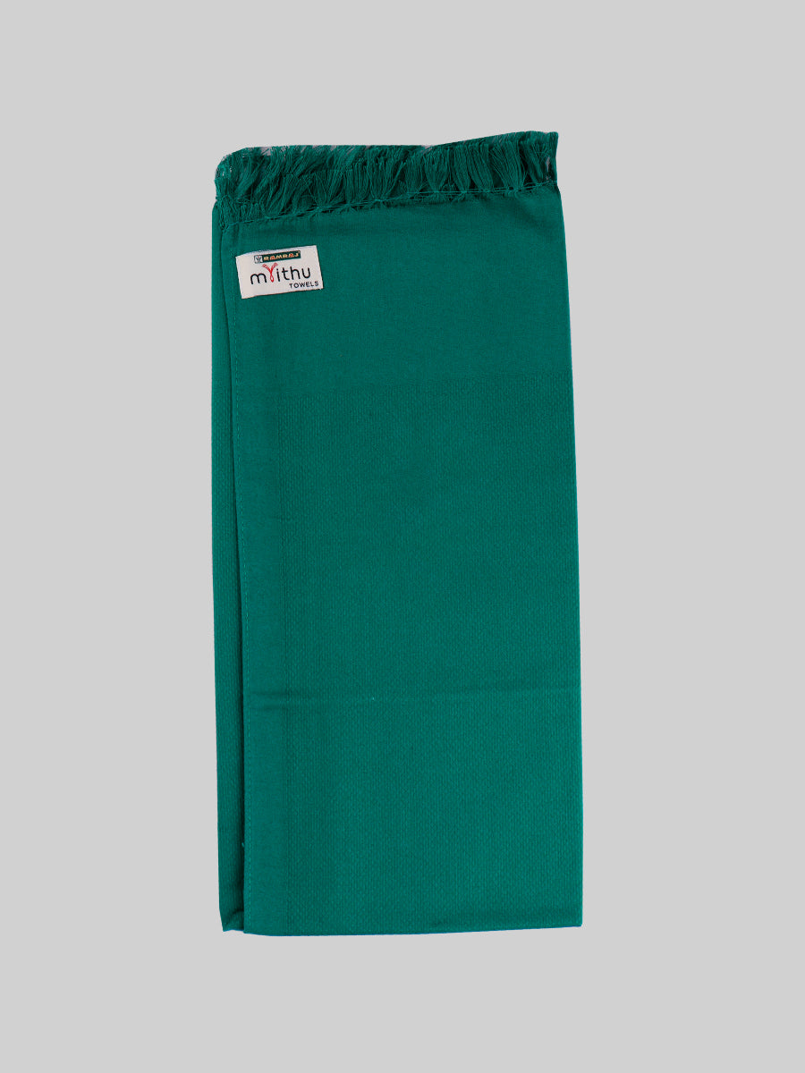 Softest Cotton Plain Bath Towel Kisan Green-View one