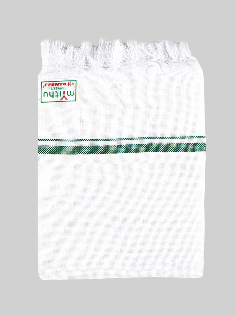 Cotton White Bath Towel NO4091 (2 PCs Pack)
