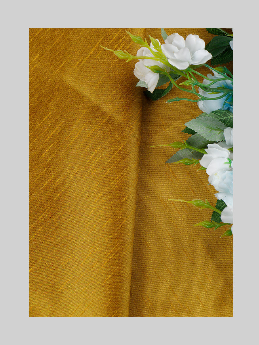 Cotton Colour Plain Shirt Fabric Gold Trishul