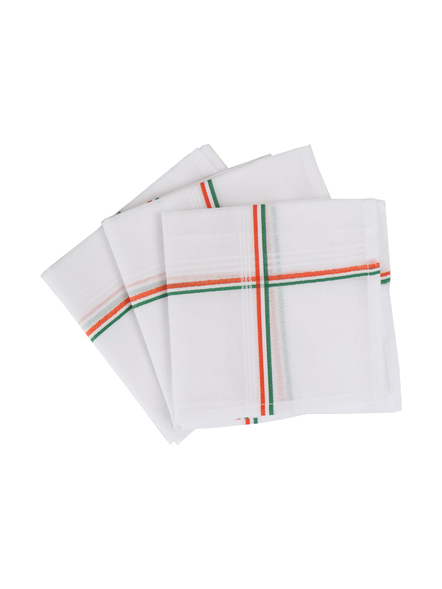 Good Feel Congress Handkerchief White ( 5 PCs Pack )