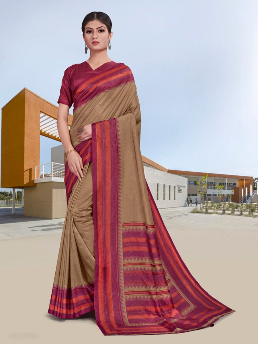 School Uniform Saree With Blouse Piece– Uniform Sarees