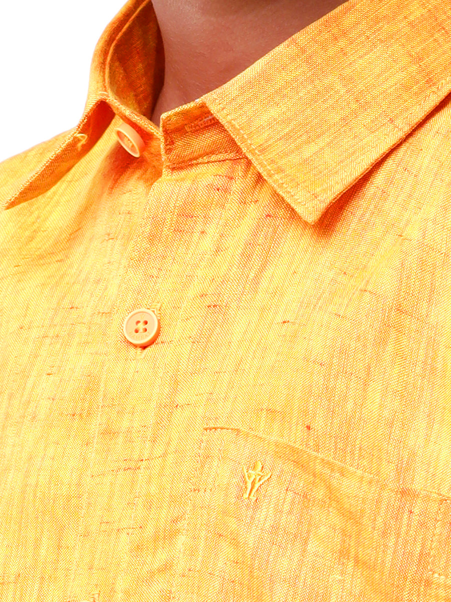 Boys Matching Dhoti & Shirt Combo Orange C33-Zoom view
