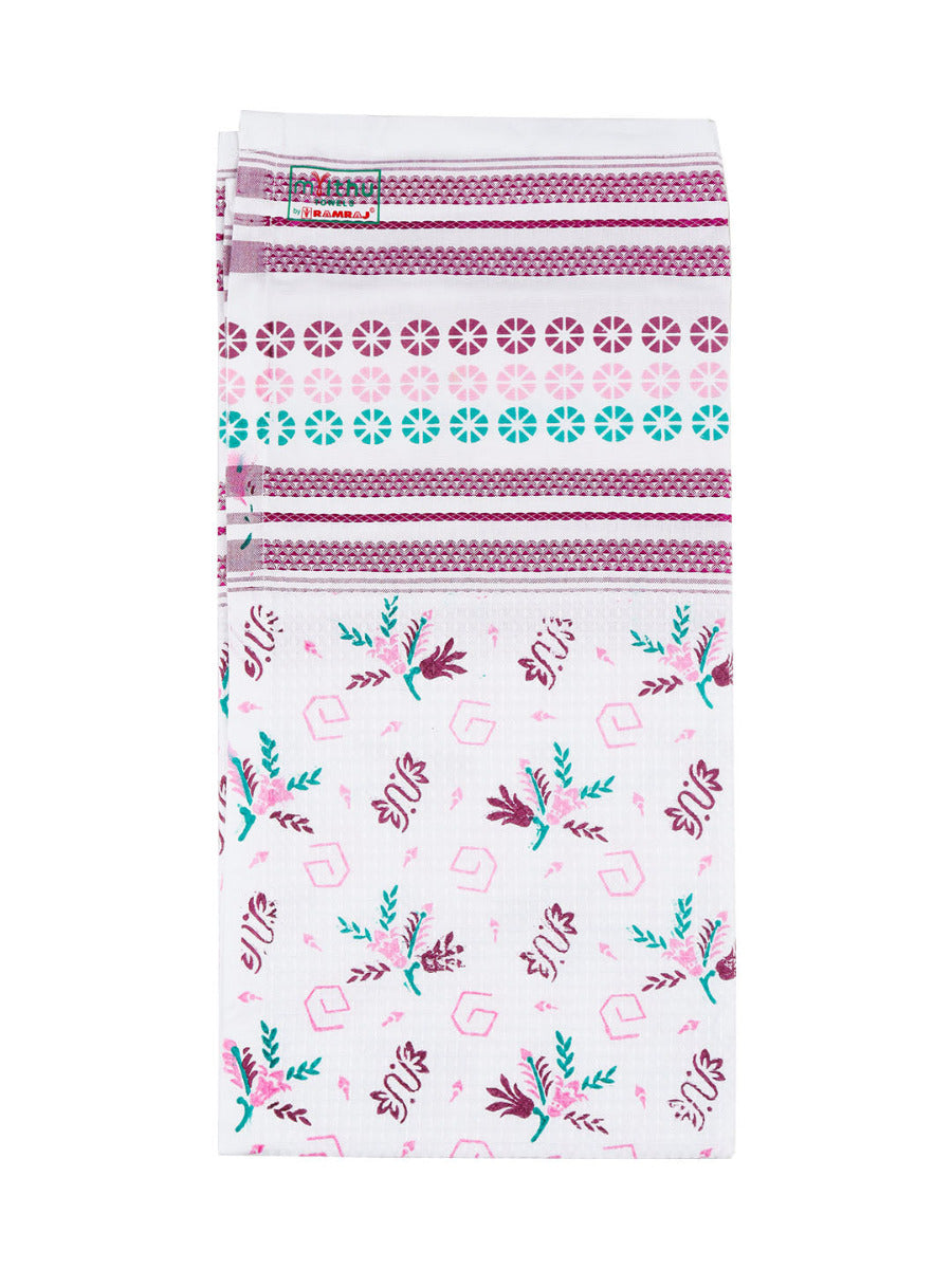 100% Cotton Printed Bath Towel Blossom -Design seven