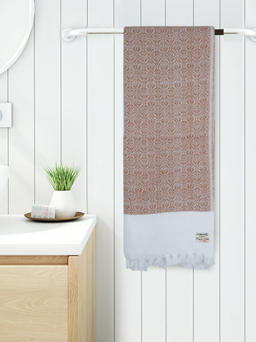 Kurunji Cotton Colour Bath Towel-Long view