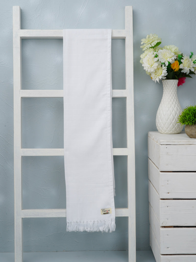 White Cotton Sweety Cool Bath Towel