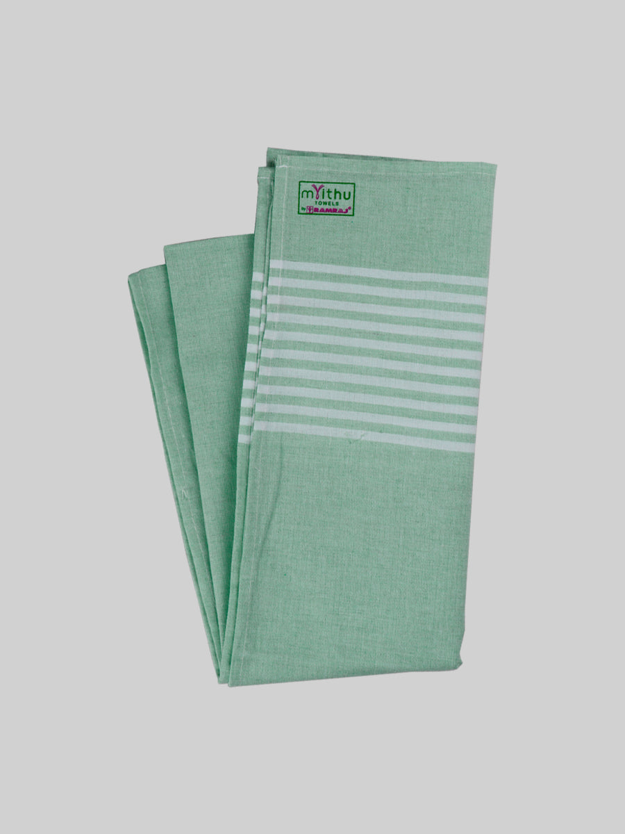 Baby Care Bath Towel (2 PCs Pack) - 1 Meter- Aqua Green