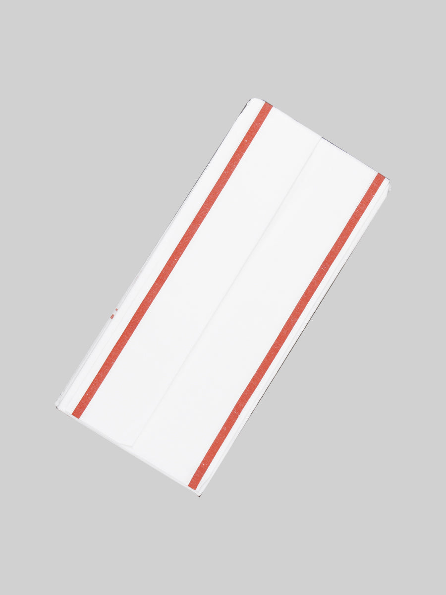Cotton White Bath Towel Casio 1.70m (2 Pcs Pack)-Red