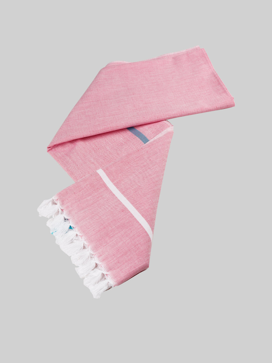 Softest Cotton Colour Plain Bath Towel Victory-Pink close view