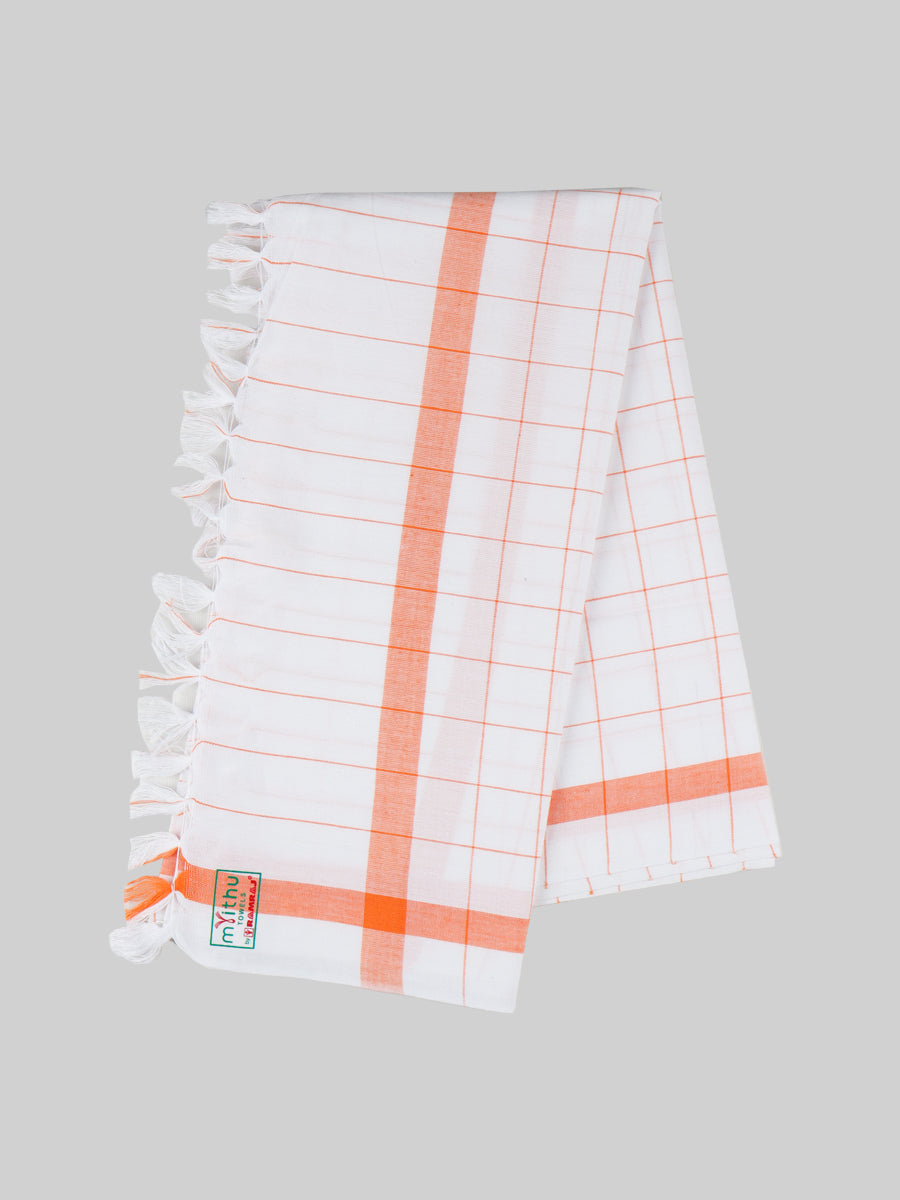 Softest Cotton Colour Checked Bath Towel Glory Cube (2 Pcs Pack)