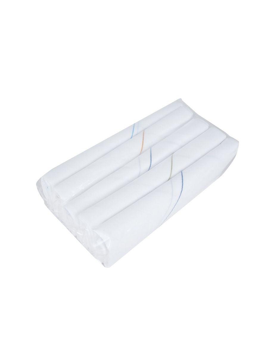 Cotton White Hand Kerchief (5 in 1) -  Ramraj Cotton-Mix colour