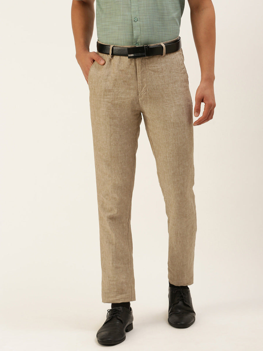 Buy Linen Pants for Men CEFALU / Elastic Waist Linen Trousers Denim Pattern  / Corduroy Pants Online in India - Etsy