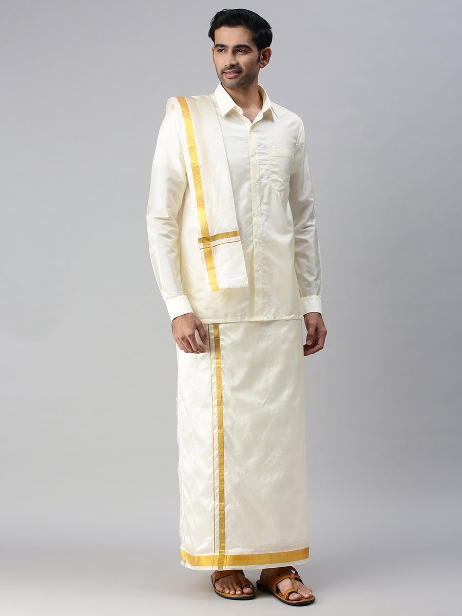 South Indian Man in White Dress Shirt and Dhoti Smiling in Front of Camera  Stock Image - Image of gujarat, people: 282339707