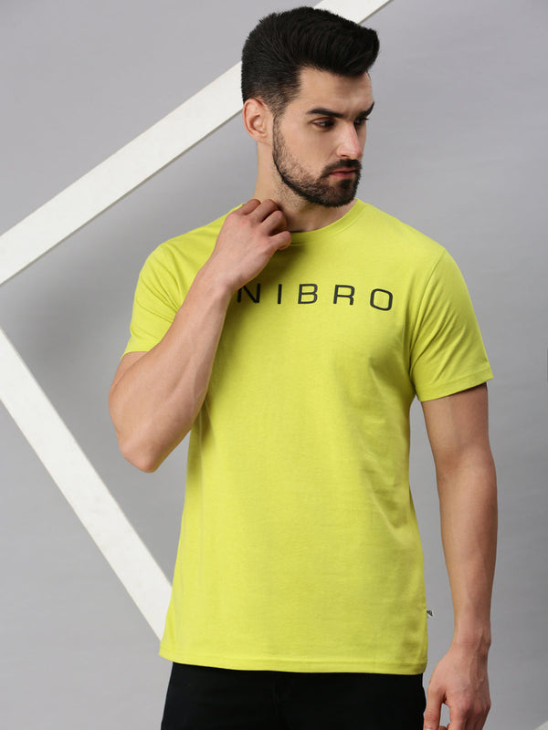 Graphic Printed Super Combed Cotton Round Neck Green T-Shirt GT20