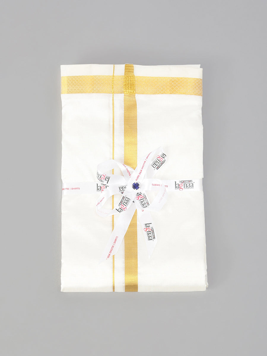 Pure Silk 1/2" Towel Rajahamsa-Gift view