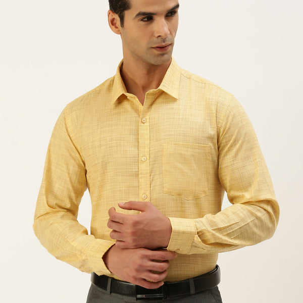 Mens Formal Shirt Full Sleeves Plus Size Dark Orange CL2 GT7