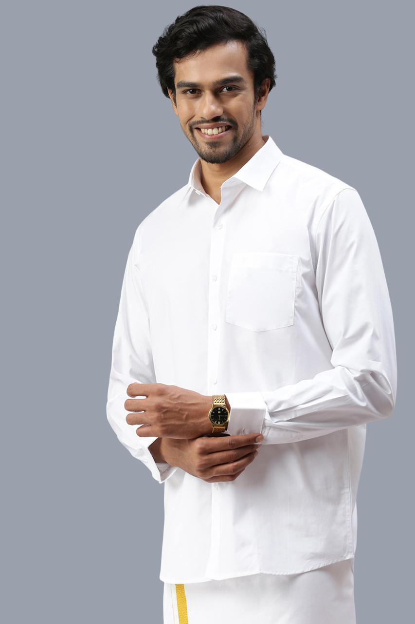 3/4 white shirt hot sale