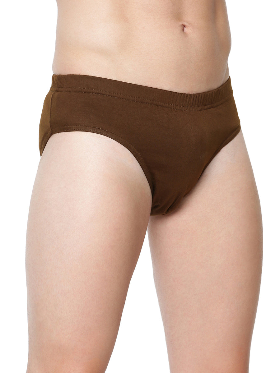 Soft Combed Fine Jersey Solid Inner Elastic Brief Merc (2 PCs Pack)