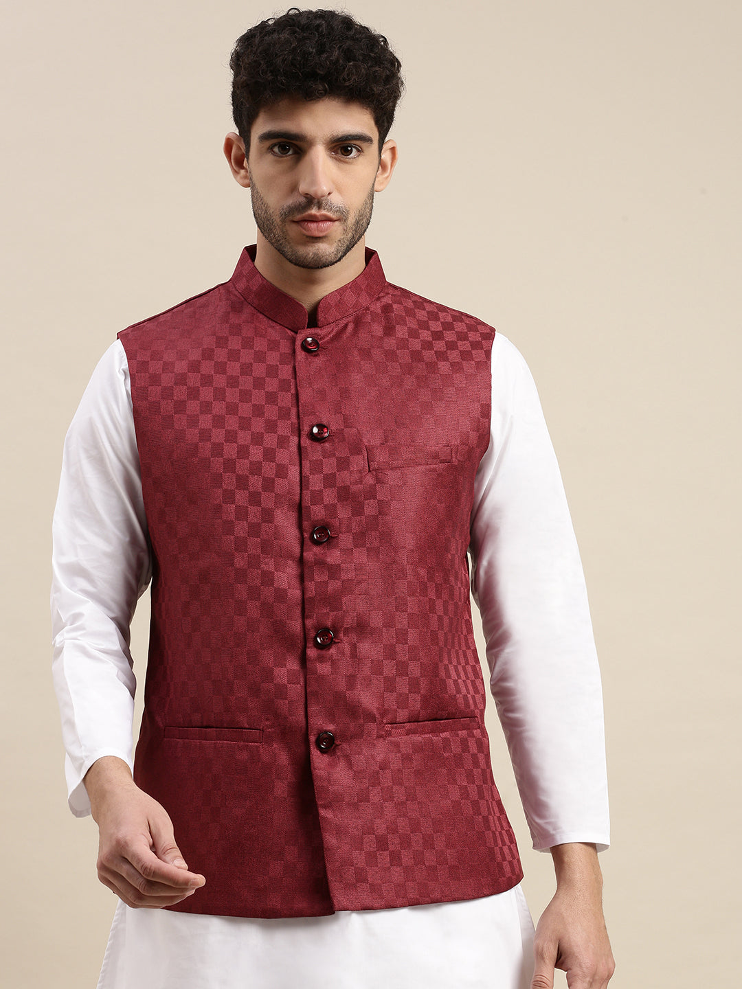 Men Ethnic Jacket with Kurta Pyjama Set DD2