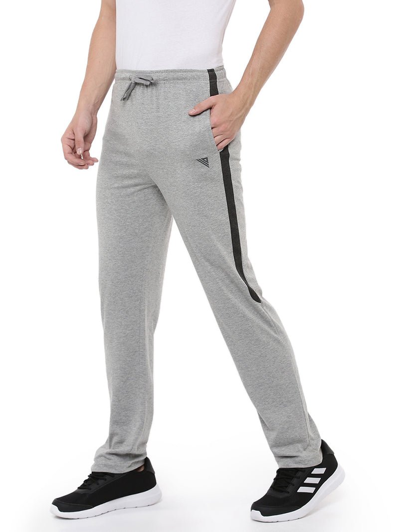 Mens Zip Pocket Fitness Track Pant  Grey
