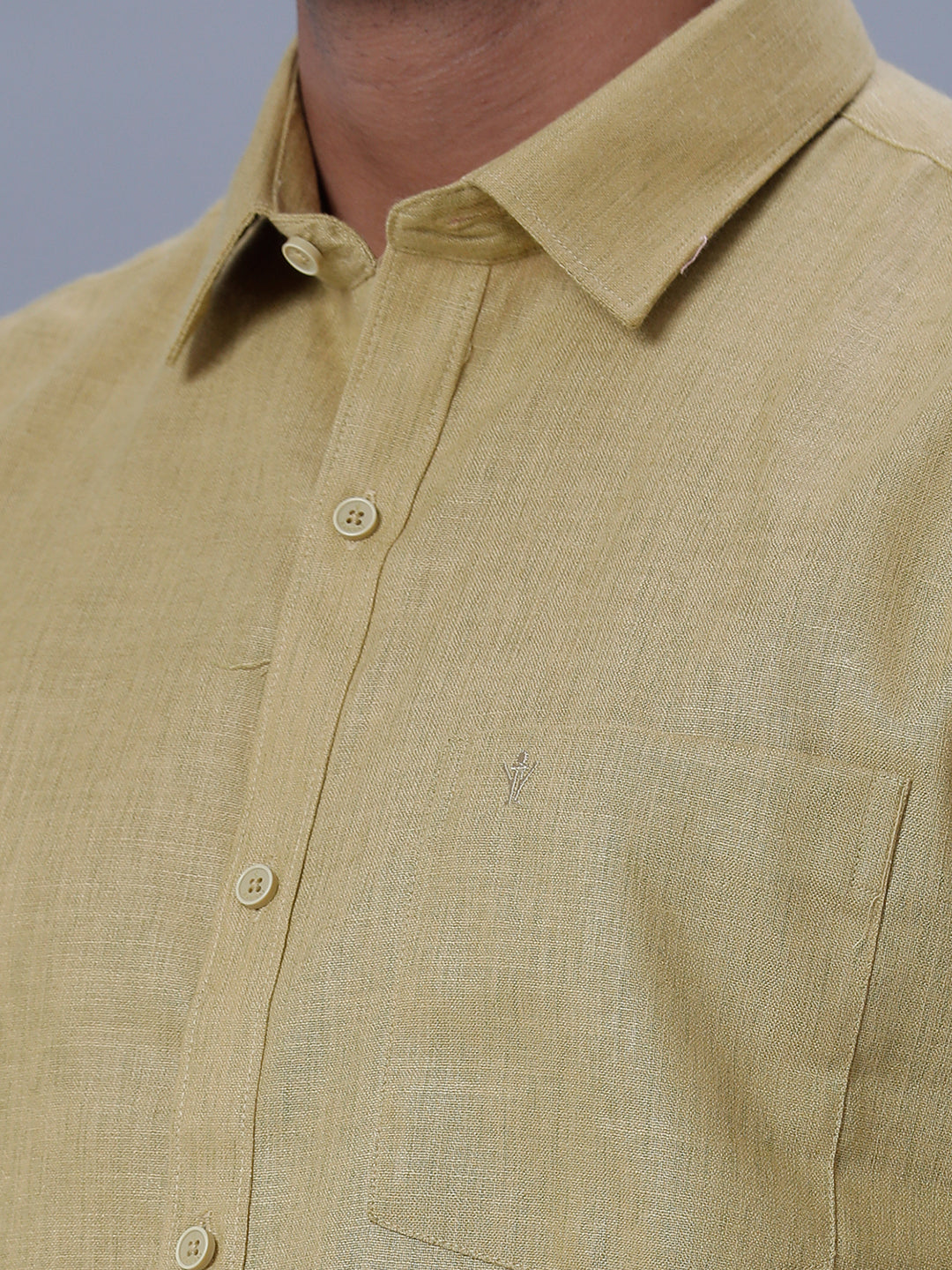 Mens Formal Shirt Full Sleeves Chutney Green T26 TB1-Zoom view