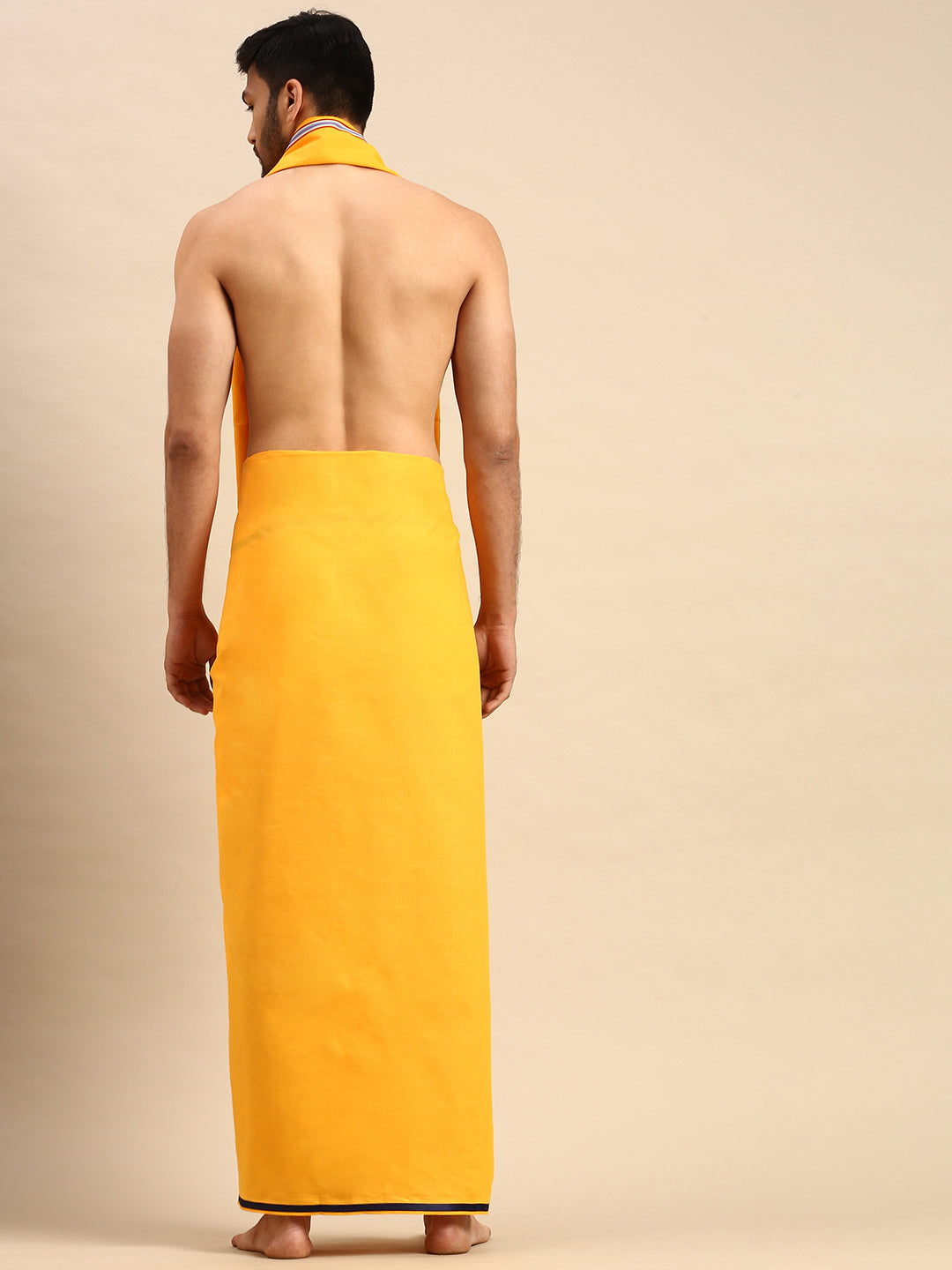 Mens Devotional Dhoti & Towel Set Grade Mango