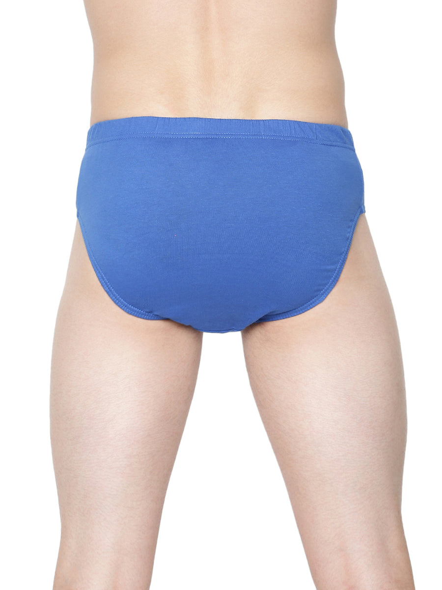 Mens Soft Streachable Inner Elastic PlusSize Brief Suriya-Pack of 2-Back view