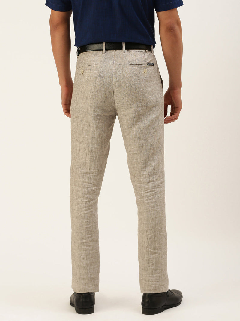 Mens Linen Pant Thistle Green