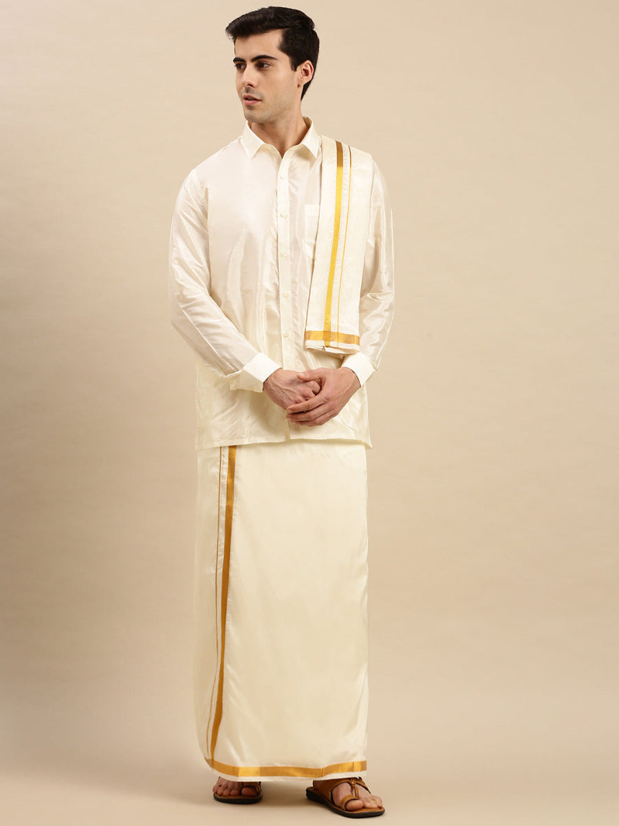 Silk dhoti and kurta for clearance wedding