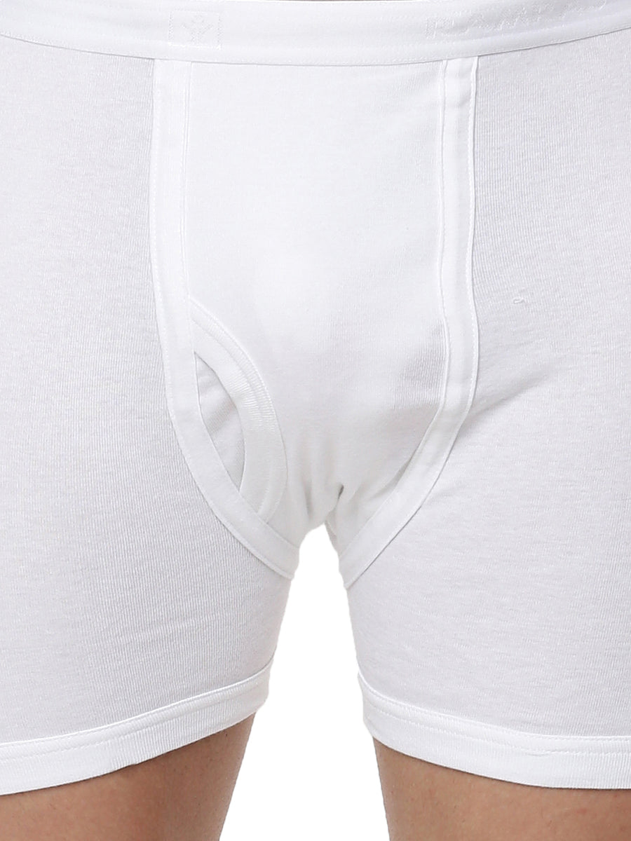 Soft Combed Rib White Trunk without Pocket Arrow (2PCs Pack)-Zoom view