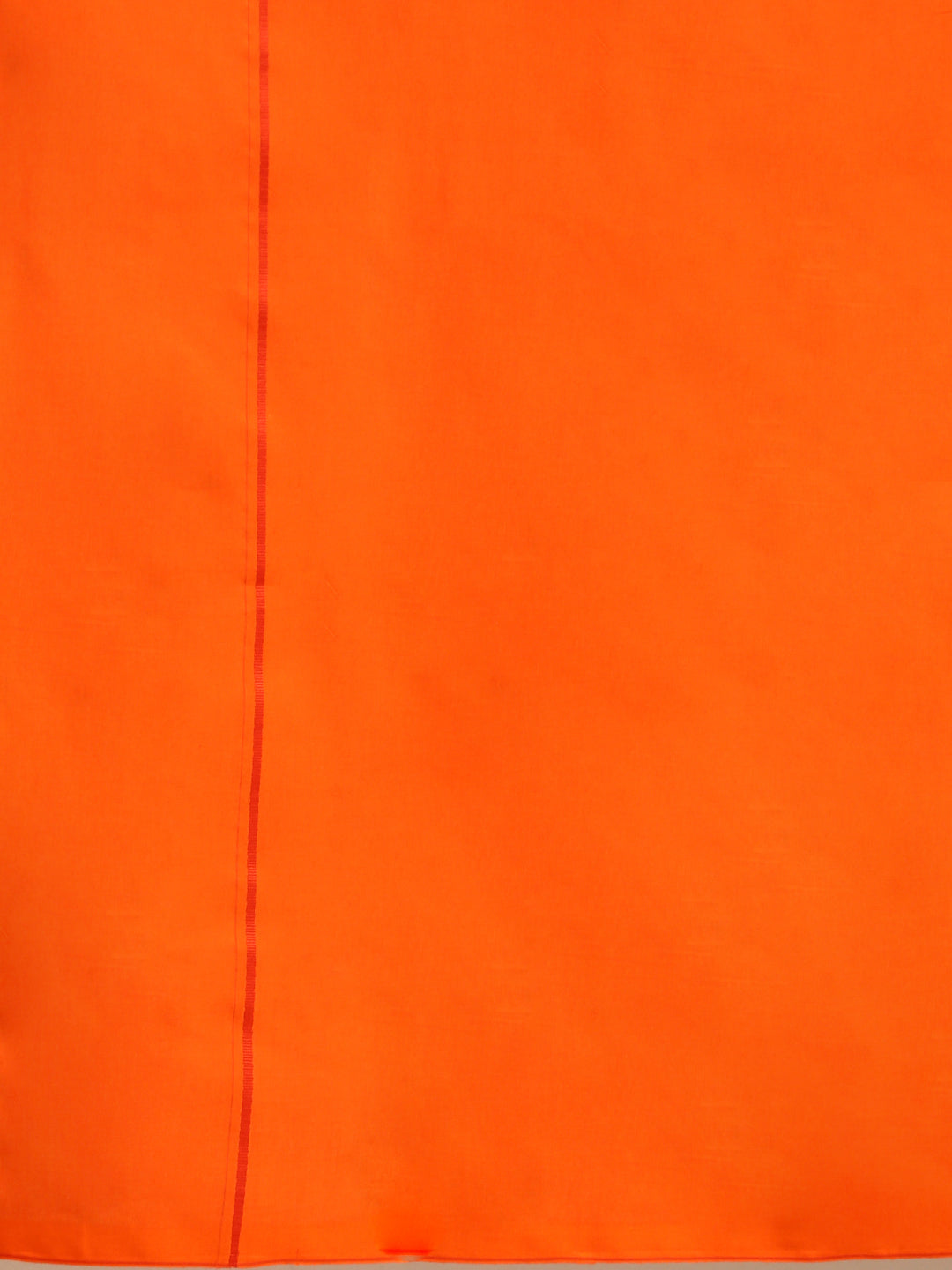 Mens Color Dhoti with Small Border Golden Orange (2.25M)-Zoomview