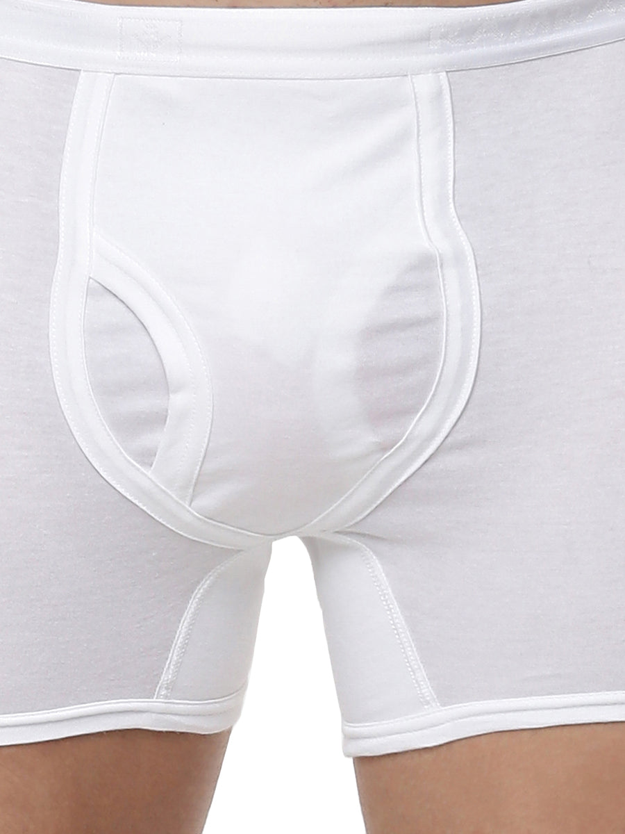 Soft Combed Fine Jersy White Trunk without Pocket Target (2PCs Pack)-Zoom view