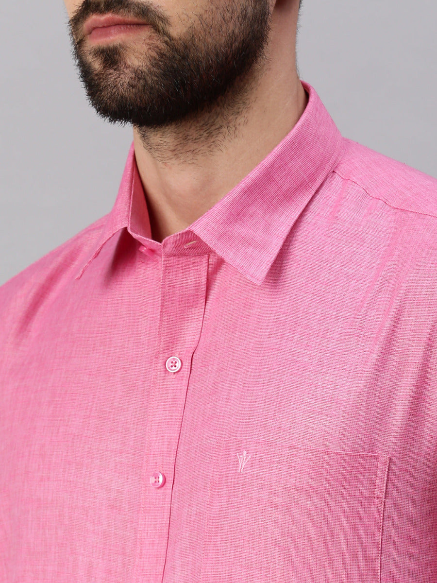 Mens Matching Border Dhoti & Half Sleeves Shirt Set Trendy CC10-Zoom view