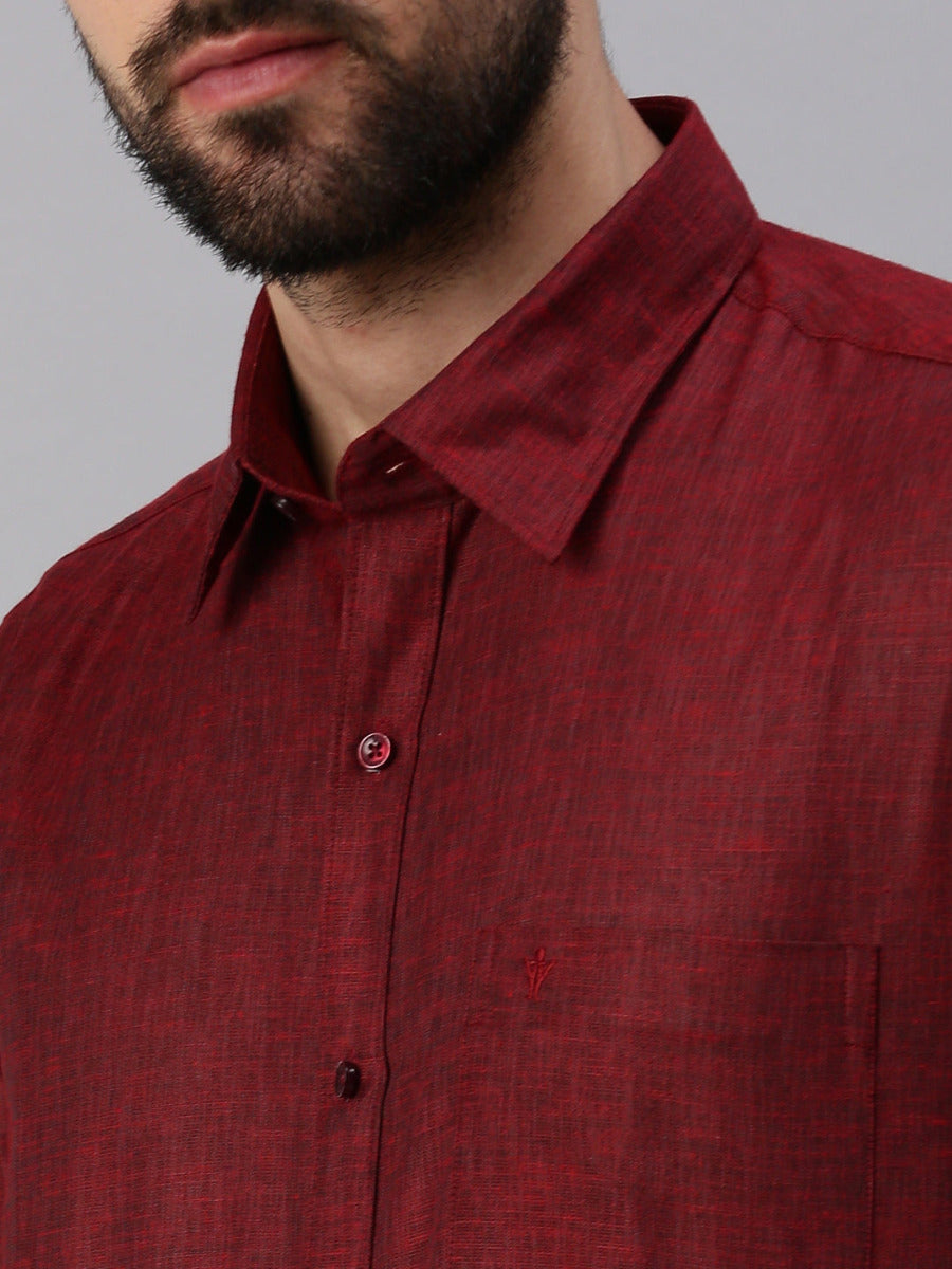 Mens Matching Border Dhoti & Full Sleeves Shirt Set Trendy CC8-Zoom view