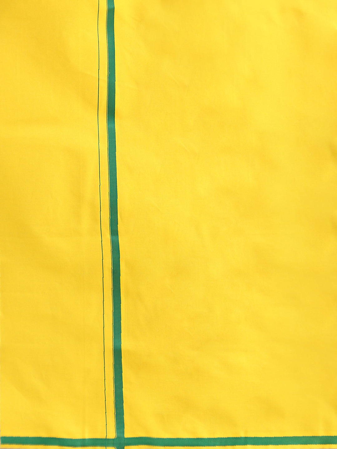Mens Color Dhoti with Big Border Grade Yellow-Zoomview