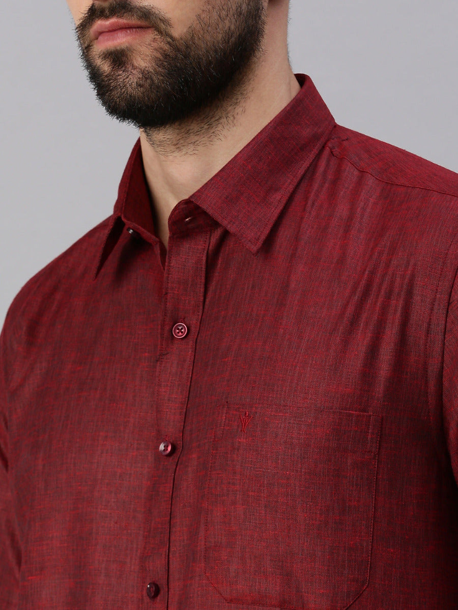 Mens Matching Border Dhoti & Half Sleeves Shirt Set Trendy CC8-Zoom view
