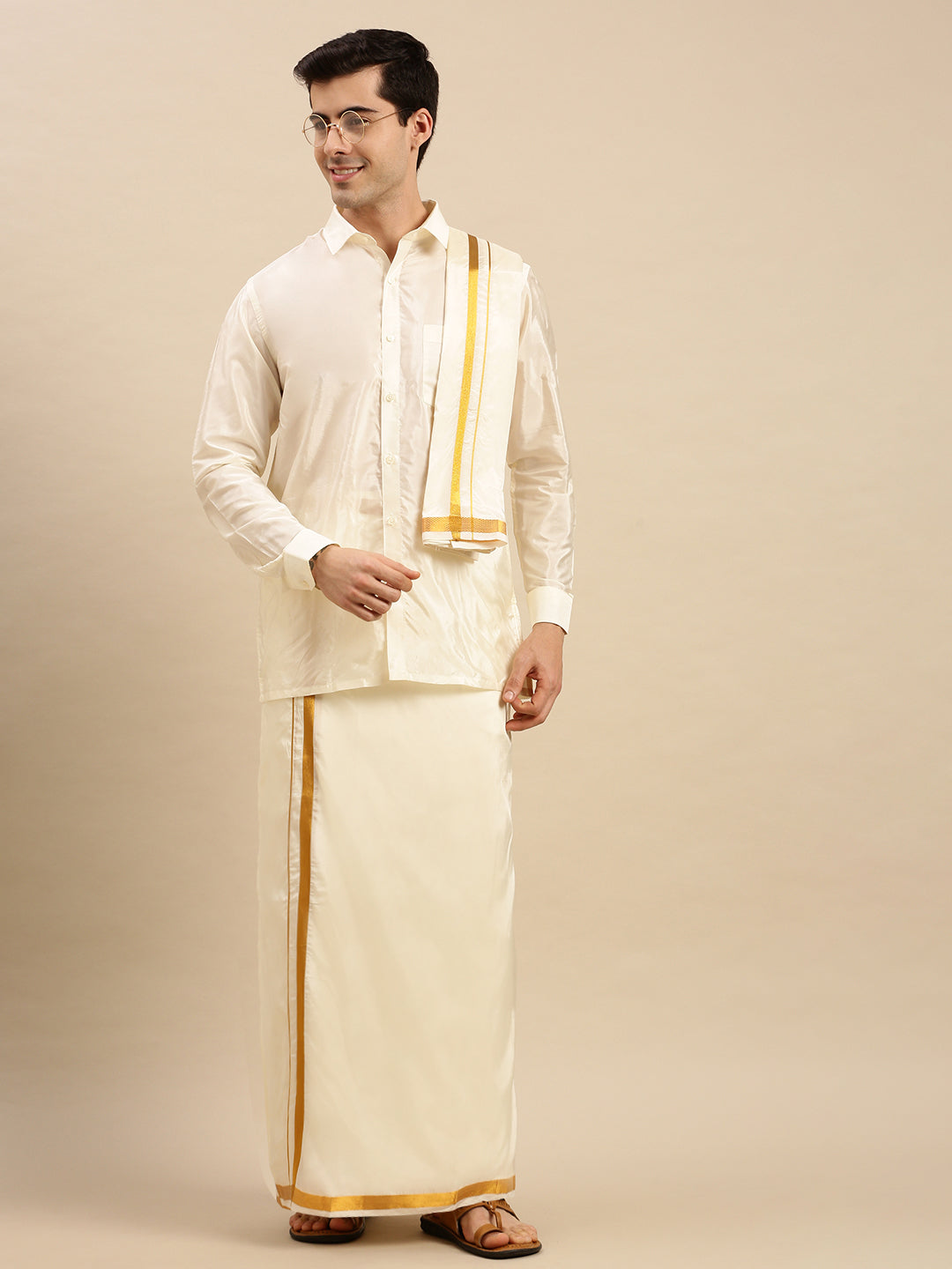 Dhoti and 2024 shirt for wedding