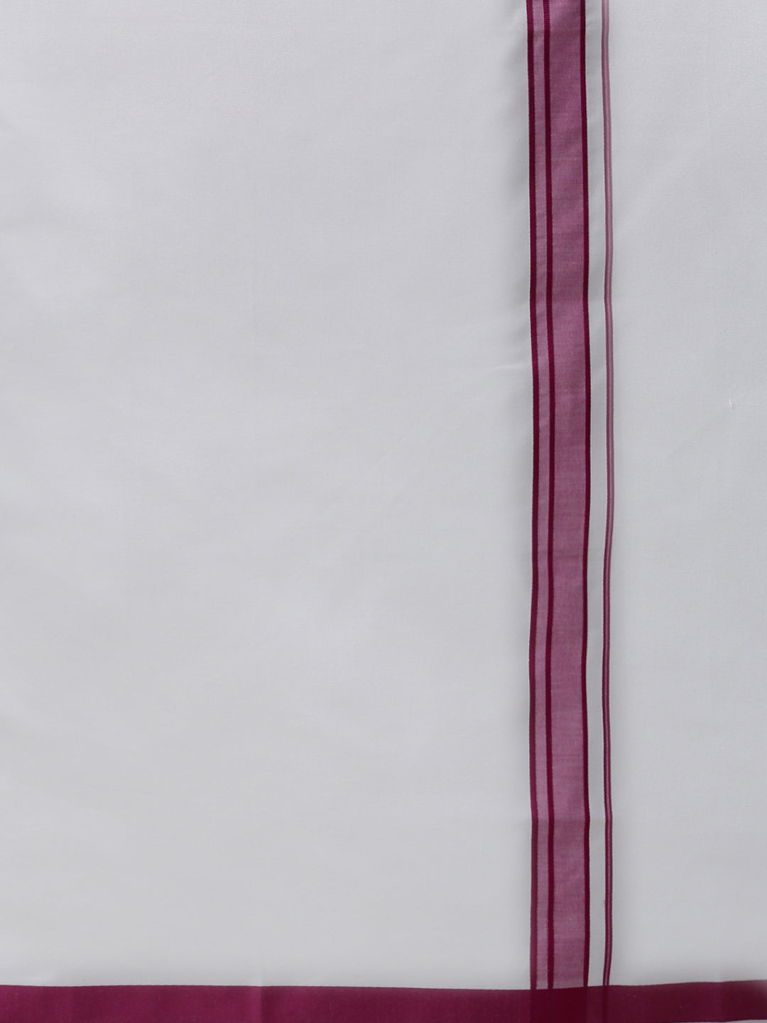 Mens Single Dhoti with Fancy Border Yuga Fancy Pink-Zoom view