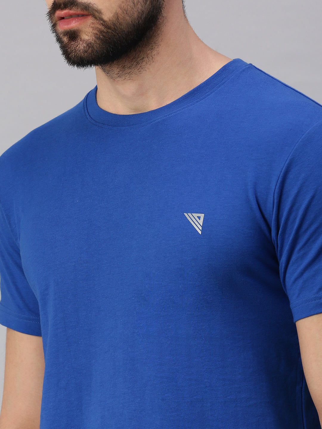Crew Neck Printed Super Combed Cotton T-Shirt VP5 (2 Pcs pack)-Close view