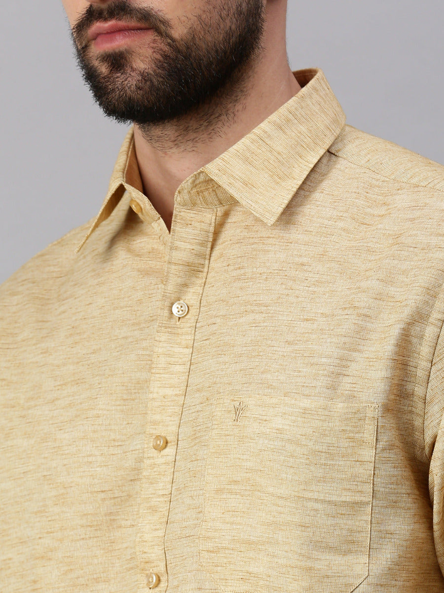 Mens Matching Border Dhoti & Full Sleeves Shirt Set Trendy CC1-Zoom view