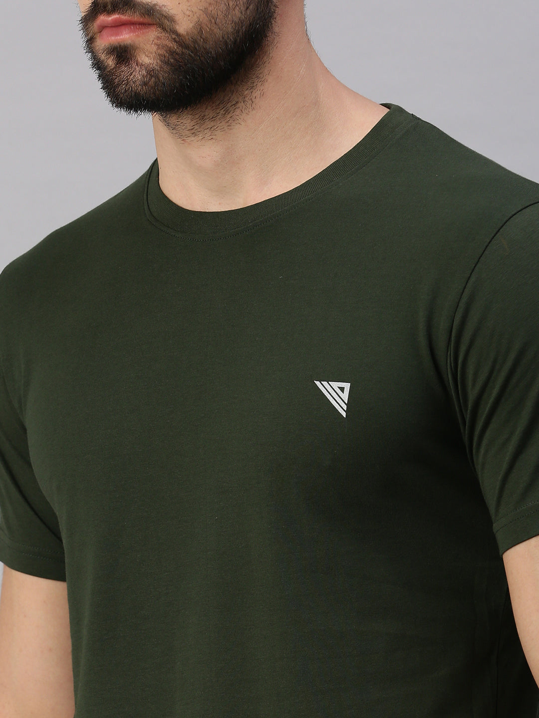 Crew Neck Printed Super Combed Cotton T-Shirt VP1 (2 Pcs Pack)-Close view