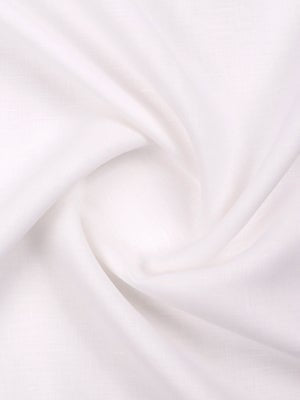 Pure Linen Park White Shirt Fabric 6052-close view