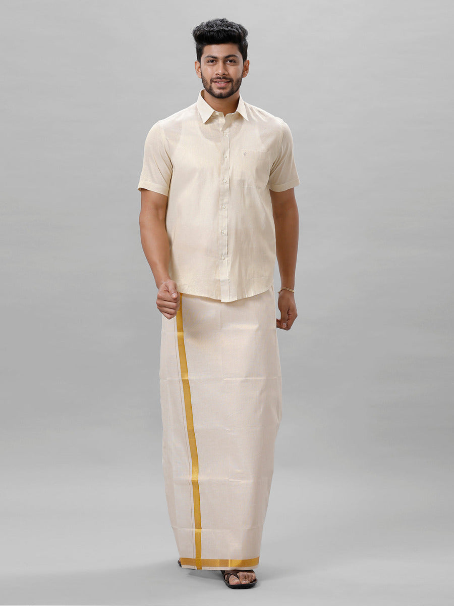 Buy Tissue Jari Dhoti & Shirt Sets Online | Best Tissue Jari Dhoti ...